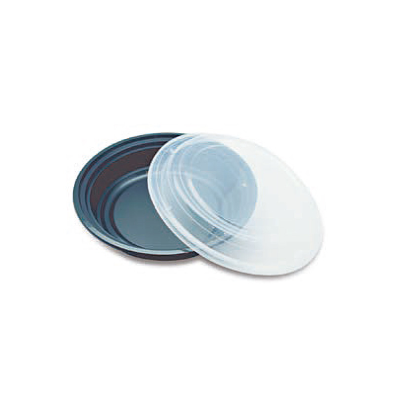 Black Microwavable Round Cont. + Microwavable Lids