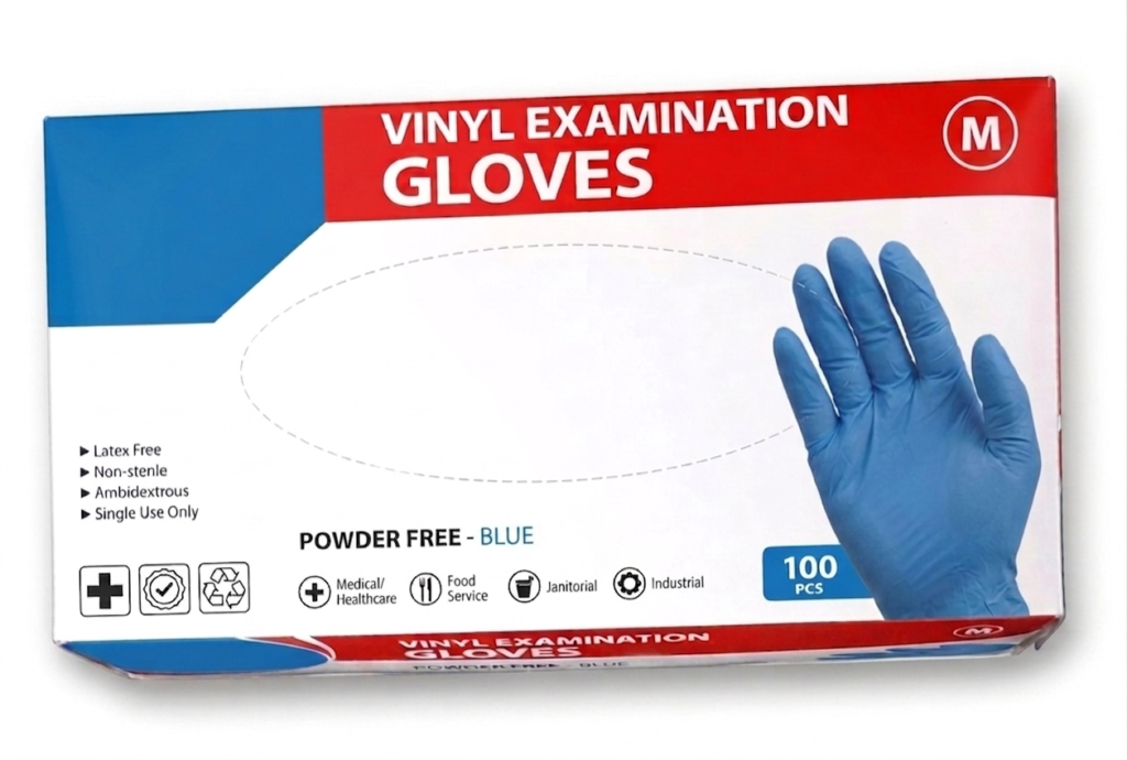 Vinyl Gloves – Blue